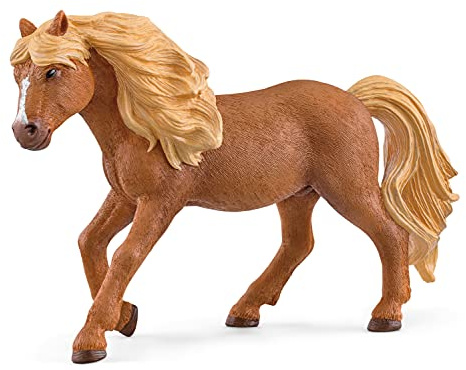 Schleich Horse Club | Island Pony Hengst 13943 | 4 x 13 x 9 cm | Spielfigur ab 6 Jahren | detailgetreues Pferd | Deko oder Sammelfigur | Geschenk für Mädchen und Jungen