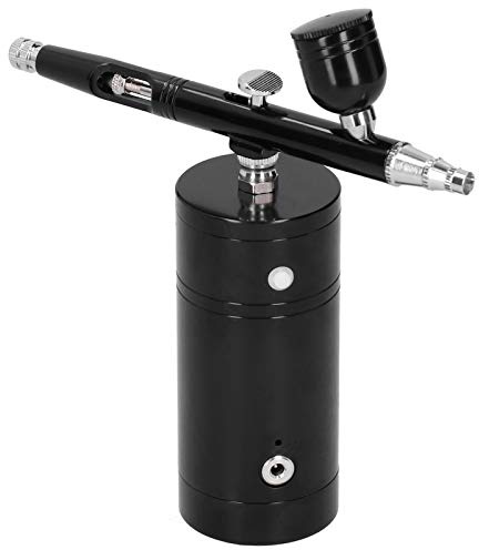 FTVOGUE Pneumatisches Airbrush-Kit Single Action Farbspritzpistole Handheld Wireless Sprayer Set für Kunst Make-up Kuchen Dekorieren