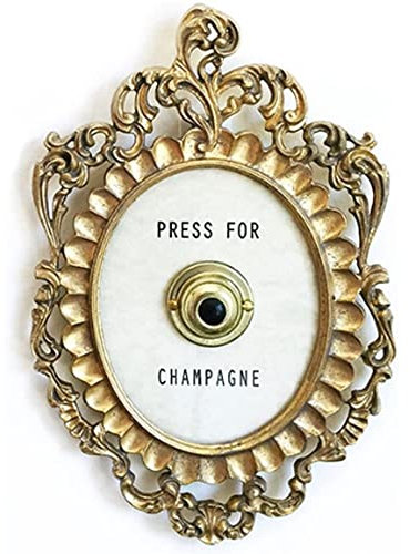 XUYue Press for Champagne Door Ring Bell, Ring Mini Press for Champagne Button, Champagne Themed Decor Wall for Party Christmas Home Bedroom Hotel (A-Basic)