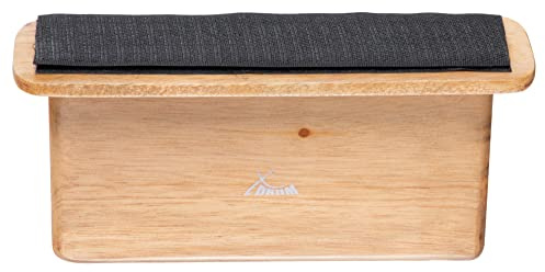 XDrum CAH-1 Cajon-Accessory Halterung, Montageplatte für Kleinpercussion | Wird einmalig an Cajon geklebt, Kann mittels Klettband jederzeit an- und abmontiert werden, Klettfläche: 6 x 20 cm, Cabasa