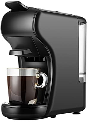 DieffematicKF Coffee Machines Capsule Coffee Machine Home Automatic Small Espresso Machine Office Beverage Machine Small/Large Cup (Size : 4-6 cups, Color : A_UK)