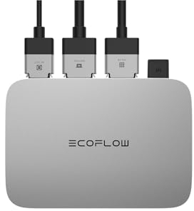 EcoFlow PowerStream Mikrowechselrichter 800W 0%VAT, Intelligenter Solar-Wechselrichter WLAN für Balkonkraftwerk, PV-Wechselrichter für 2 Solarpanele, IP67 wasserdicht, App-Steuerung, integrierter MPPT