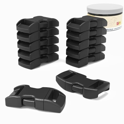 Abma Cord Paracord Schnallen 60 Stück 10mm (3/8) Steckschnallen