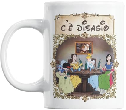 Gesar Tazza Divertente da Ufficio 'C'è Disagio' - Idee Regali Originali per Uomo e Donna - Regalo di Compleanno e Natale - Frasi Divertenti