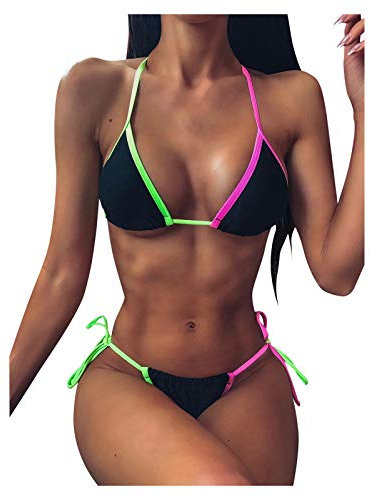 WILLBEST Pole Dance Outfit Body Damen Brazilian Slip Damen bänder für Bikini Jogginghose Damen Badeanzug blusenkleid Damen Badeanzug mit Bein Badeanzug gr 50 Push up Bikini mit schnürung Badeanzug da