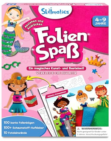 Skillmatics Kunst & Bastelaktivität- Folienspaß Verkleide die Figuren | Schmutzfreie Kunst für Kinder, Bastelsets, DIY-Aktivität, Geschenke für 4 bis 9 Jahre