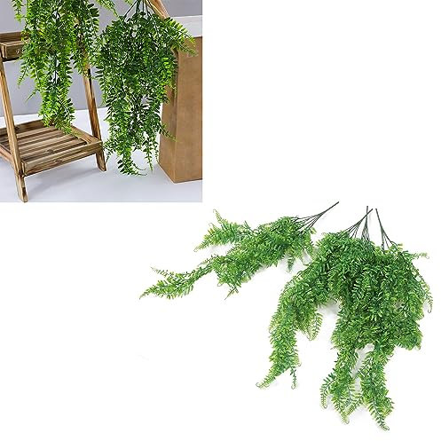BLSYHDH Künstliche Hängepflanzen, Künstliche Hängende Pflanzenzweige, Hängende Monstera-Blätter, Efeuranke, Künstliches Gründekor für Zuhause, Büro, Geschäft, Wand, Balkon, Garten