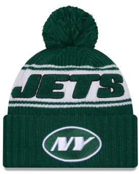 New Era Sideline 2024 Beanie American Football Bommel Pompon Winter Mütze Teamlogo NFL