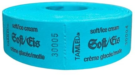 TAMLED Bonrolle SOFT/EIS 1000 Abrisse perforiert fortlaufend nummeriert