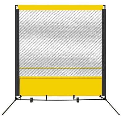 Tennis-Rebounder-Netz, 1,8 X 2,0 M, Baseball-Übungs-Rebounder-Netz, Trainings-Tennis-Backboard-Netz, Ideal for Tennis, Baseball, Softball, Lacrosse, Hockey