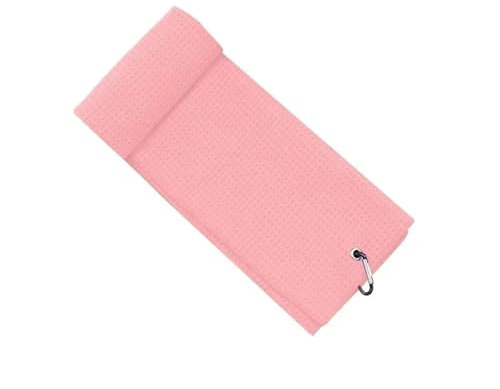 Sporthandtuch Sport-Mikrofaser-Handtuch, schnell trocknend, tragbar, ultraleicht, saugfähig, großes Handtuch for Golf, Schwimmbad, Schwimmen, Fitnessstudio, Fitness, Yoga, Strand(Pink,40 40cm)