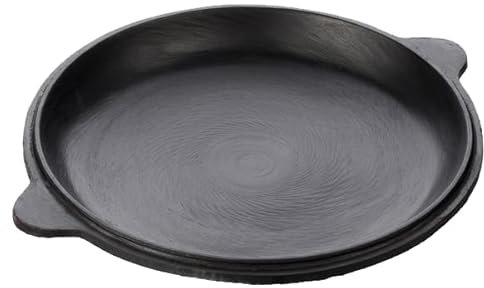 TEXAS CLUB - Padella in Ghisa con Coperchio, Pentola Kazan, rivestita Con Olio di Semi, Ideale per Barbecue, Pentola per BBQ Amata dai Professionisti, Capacità 12 Litri, Diametro 42 cm