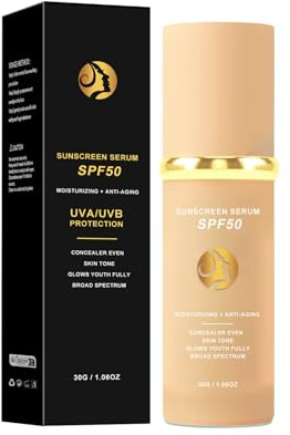 Crema 4 in 1, idratante, nasconde le imperfezioni, anti-invecchiamento, protezione solare SPF50, durevole, rinfrescante, idratante e schiarente, adatta per palestra, sport, danza, 30 ml