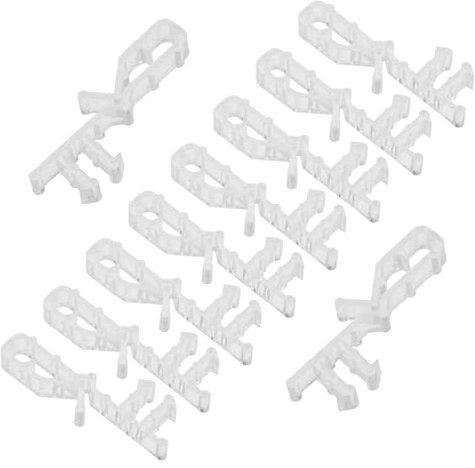 GOOHOCHY 10 Stück Horizontale Volant-clips Versteckte Kanal-volant-clips Volant-klemme