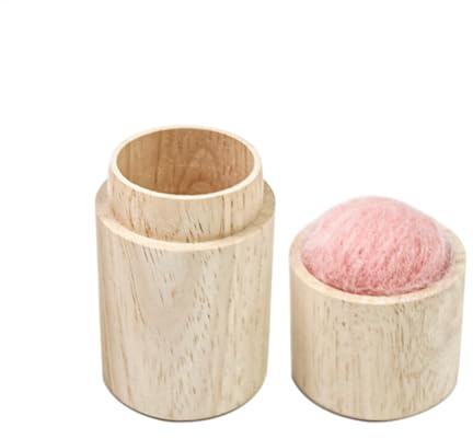 Cuscino per aghi da cucito con porta aghi, scatola da cucito per aghi | soluzione semplice scatola di legno con coperchio, cuscino per aghi di conservazione, strumento per lavori di bricolage, pratici