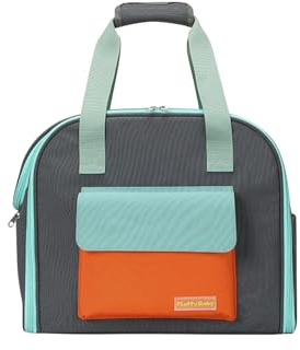 Galatée Hunderucksack, Belüftetes, Sicheres Design, Mehrere Taschen, Atmungsaktiver Netz-Haustierrucksack Zum Wandern, Reisen, Outdoor, Katzenrucksack Mit Gepolsterter Rückenstütze(Blau)