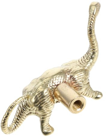 GALPADA Möbelgriff Niedliches Design Dinosaurier aus Messing in Gold für Kinderzimmer Vielseitig Einsetzbar mit Glatter Oberfläche als Schubladengriff oder Schrankknopf