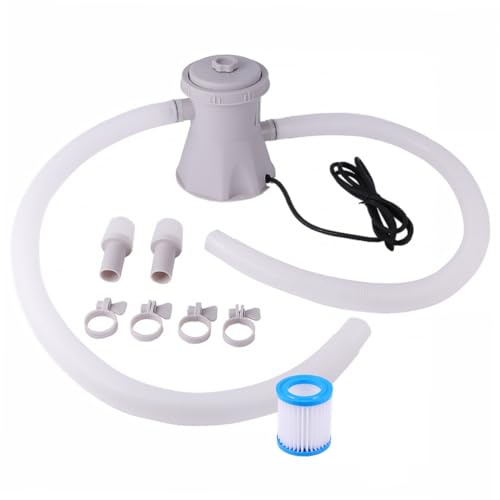 Gatuida Wasserfilterpumpe Schwimmbad Filterpumpe Elektrisch GPH Umwälzpumpe Hochwertiger Kunststoff Robust Für Poolreinigung Professionell Und