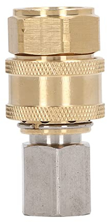 Itonash Aravera de Alta Presión de 5000 PSI Accesorios de Conexión Rápida, Diseño de Bloqueo de Bolas de Acero Inoxidable de Latón para Pistola (Enchufe de Rosca Femenina G3/8in)