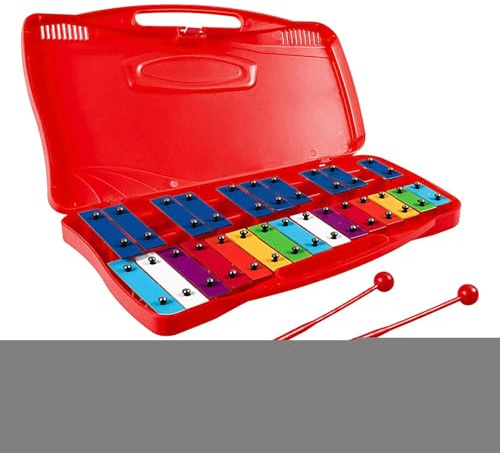 Glockenspiel Xylophon - Kinder Metall Glockenspiel Chromatisches Instrument | Musikinstrumente Ausrüstung für Neujahr, Geburtstag, Ostern, Erntedankfest, Feiertage
