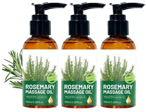 Ätherisches Rosmarinöl - Entspannendes Massageöl für Ganzkörper-Massage & Muskelentspannung, Vegan & Für Sensible Haut, für Männer und Frauen (3)