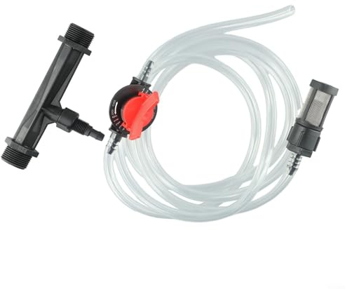 Injecteur Venturi 3/4 pour engrais de jardin avec tube d'eau et interrupteur pour une utilisation facile