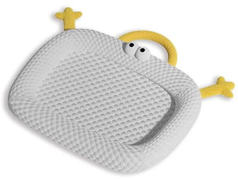 Marchul Lit d'été rafraîchissant pour chat, tapis de lit respirant et rafraîchissant pour chien, 50 x 40 cm, en soie glacée pour chat et petit chien, lavable et antidérapant, gris