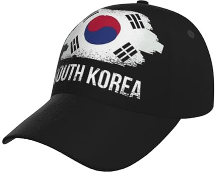 Melbrakin Cute South Korea Flag Hat Men Women Adjustable South Korean Baseball Cap OutdoorBaseball Hats