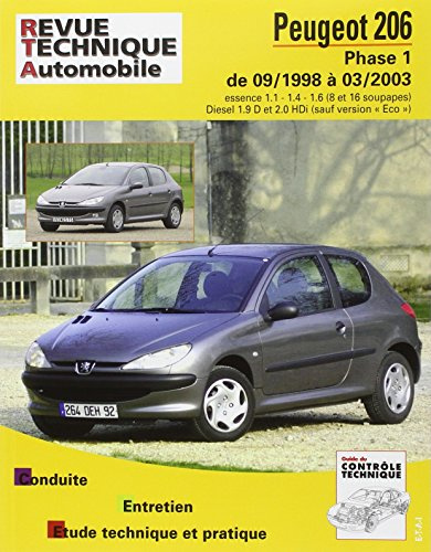 E.T.A.I - Revue Technique Automobile 103 - PEUGEOT 206 - 1998 à 2003