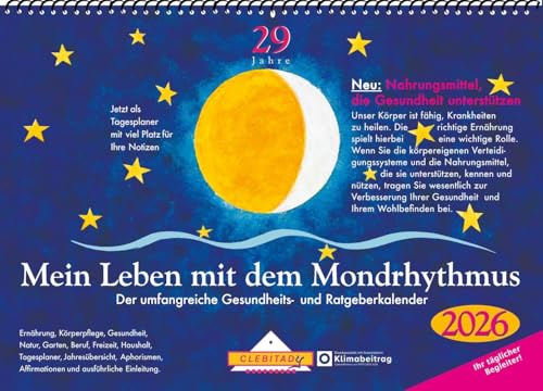 Mein Leben mit dem Mondrhythmus 2026: Aufstellkalender