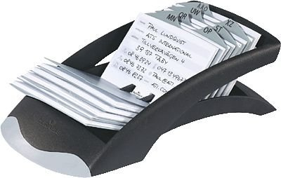 DURABLE Adresskarteien TELINDEX desk/2412-01 245x131x67mm schwarz