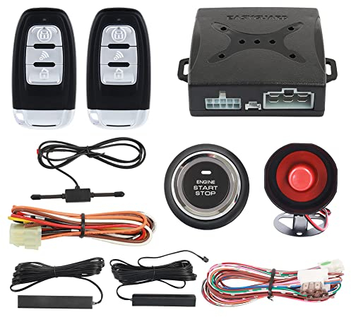 EASYGUARD EC003 Rolling code Smart Key PKE Passive Keyless Entry Car Alarm System Push button Start Remote Engine Start