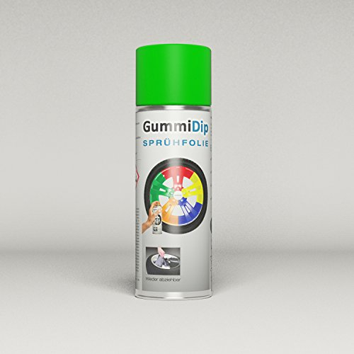 Gummi Dip Sprühfolie 61090017 Flüssiggummi Spray, 400 ml, neon-grün