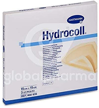 LABORATORIOS HARTMANN, S.A HYDROCOLL 15 x 15 cm, 3 Stück, Schwarz, Standard