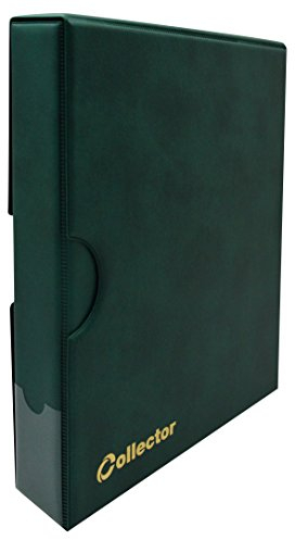 COLLECTOR - Álbum con Estuche para Billetes, 10 páginas y 10 separadores, Gran Capacidad (Verde)