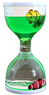 LA TALUS Sablier à mouvement liquide pour jeu sensoriel, jouet anti-stress, décoration de bureau pour enfants et adultes, vert