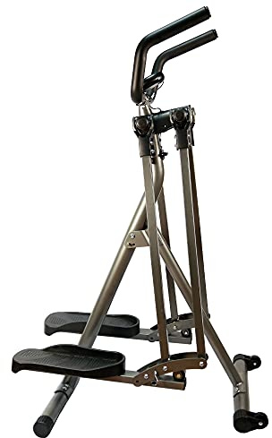 KRF Home Air Walker ELIPTICA PLEGABLE 2 EN 1, Macchina Unisex-Adulto, Grigio, Unico