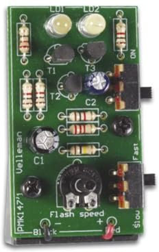 Whadda Kit de soudage éducatif, Stroboscope avec Deux LED Blanches