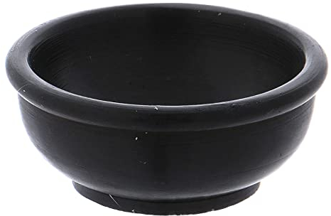 Ciotolina incenso in Pietra ollare nera d. 6 cm