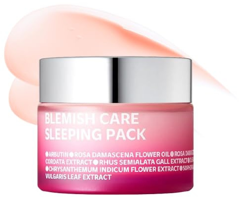 ISOI Bulgarian Rose Sleeping Pack, Revitalizing & Hydrating Overnight Face Mask for Radiant Glass Skin, Korean Night Cream, Korean Skin Care (1.69 fl.oz, 50ml)