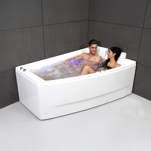 SPALINA SANGHA DUO Wave Droite - Bañera de hidromasaje Doble L. 170 x l. 120/70 cm