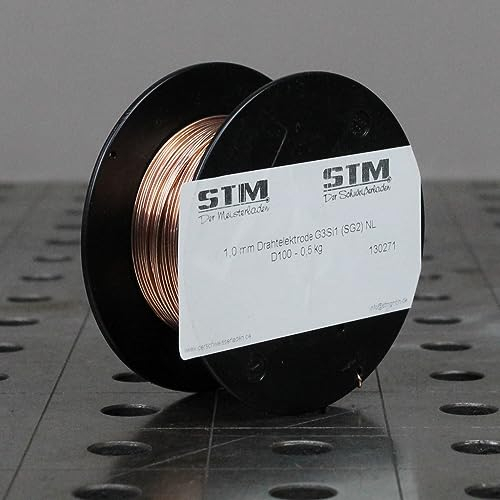 STM Der Meisterladen MIG MAG Stahl Schweißdraht Ø 1,0mm SG2 CO2 G3Si1 D100 0,5Kg…