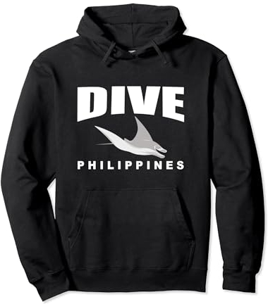 Dive Philippines Manta Rays, Tauchen auf den Philippinen Pullover Hoodie