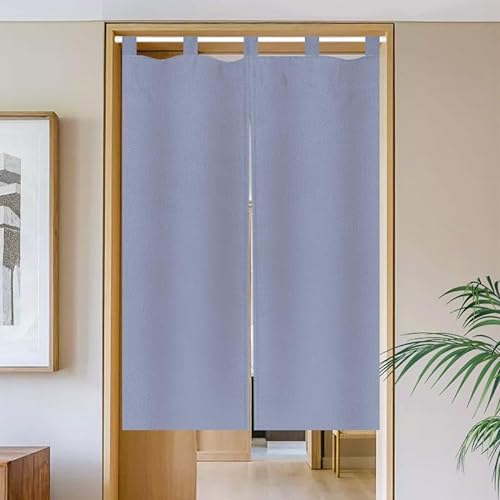 Türvorhang Hellgrau Vorhänge Kurz Polyester Küchenvorhänge Raumteiler Vorhang Türvorhang Insektenschutz Tür Vorhang mit Teleskopstange Fliegenvorhang Terrassentür Vorhang Tür 70x150cm