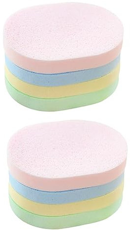 MERRYHAPY Éponge Démaquillante Visage Lavable 12X9 Cm Éponges Faciales Compressées Douces Réutilisables Pour Nettoyage Quotidien Et Soins De Peau