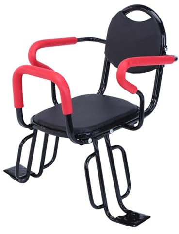 Gaxcent Rücksitz für Kinderfahrräder, Kinderfahrradsitz Hinten, Outdoor-Kinderfahrradsitze mit Rutschfesten Armlehnen/Pedalenpolster/Kissen, Maximale Tragfähigkeit 45Kg,2