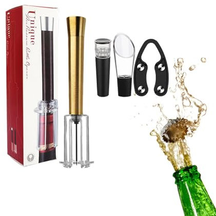 Juego de abridor de botellas, Juego de abridor de vino | Accesorios para vino Kit de abridor de vino multifuncional Tapón de vacío,Abridor de botellas de vino Manual, práctico y resistente, para uso e