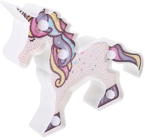 CLISPEED Lampada Da Tavolo Led Unicorno Colorata Per Ragazzo Ragazza Luce Notturna Decorativa Per Cameretta Design Unico e Versatile Magico Per Ragazzi e Ragazze