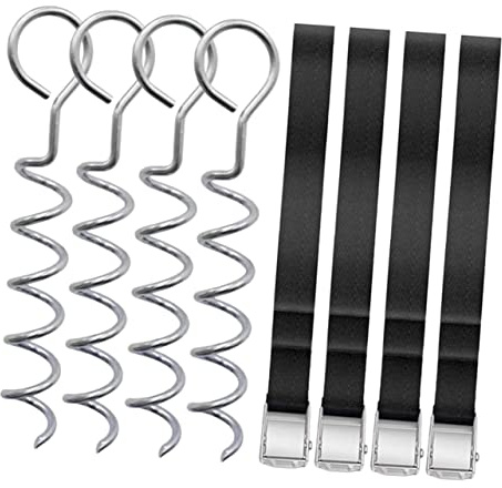 BESPORTBLE 1 Ensemble Piquets Spiraux pour Chiens Fixation Résistante Aux Intempéries pour Tentes Accessoires de Camping