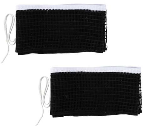 Lyreh 2pz Rete Ping Pong da Tavolo, 180x15cm Rete Tennis da Tavolo di Ricambio per Interni ed Esterni Palestra Scolastica Sostituzione di Reti de Ping Pong